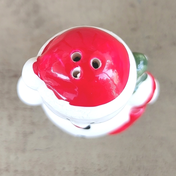 Vintage 90s Earthenware Mr Snowman Pepper Shaker Hand Painted Replacement Shaker - Picture 5 of 10